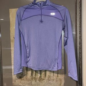 Champion Youth Absolute Quarter Zip Purple Long Sleeve Shirt sz XL 14-16